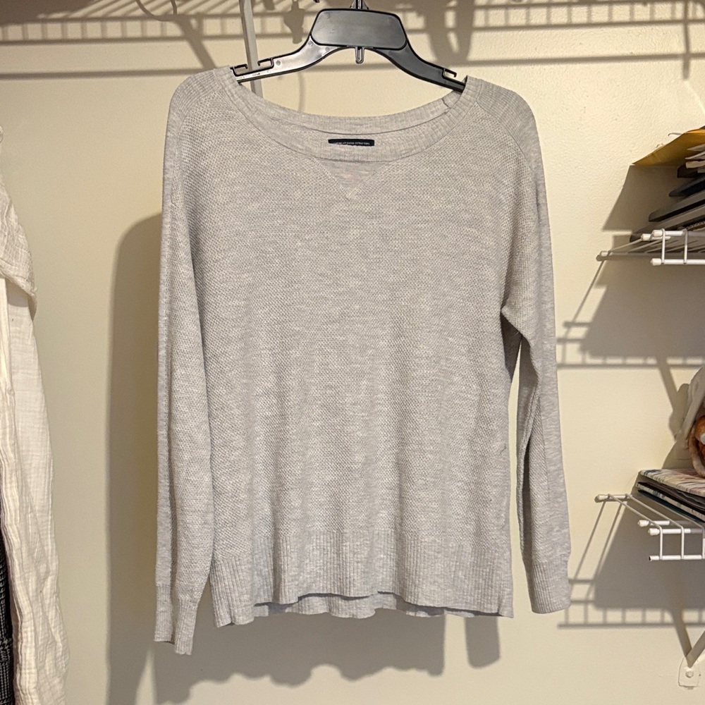 American Eagle Outfitters Light Gray Sweater
